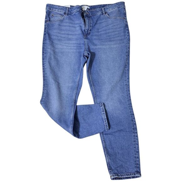 H&M Denim - H&M Women's Light Blue Denim High Waist Skinny Jeans Plus Size XXL